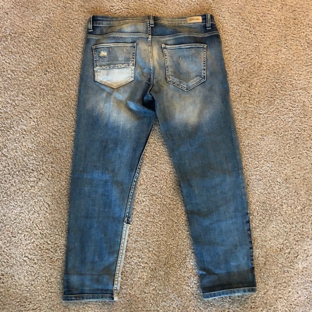 Cello Patchwork Boyfriend Button Fly Jean - image 6